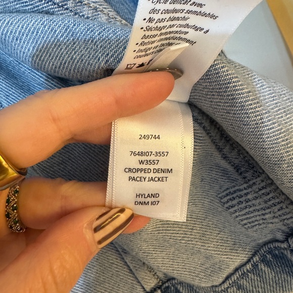 Women’s Paige Cropped Denim Pacey Jacket XL - Picture 5 of 5
